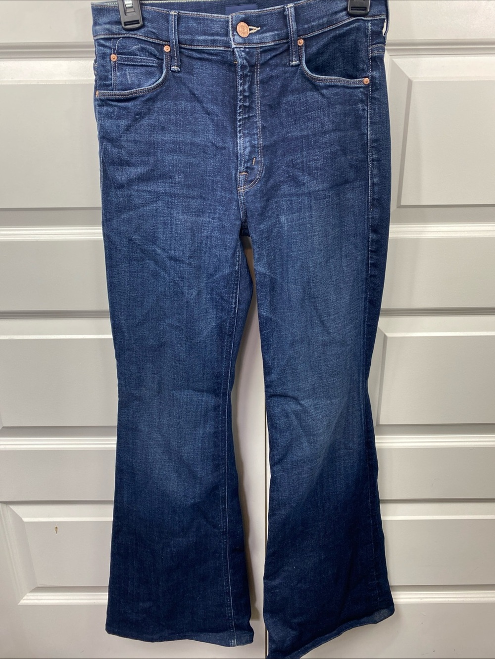 Mother The Doozy Dark Wash 26x31 Jeans Flare Wide Leg Style 1495-799 Bombay Lost